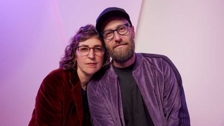 Mayim Bialik and Jonathan in 2024