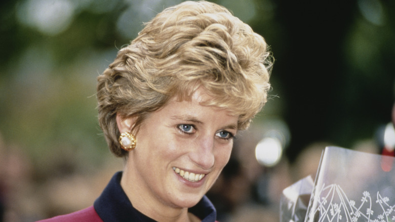 Princess Diana in 1993 after changing to chocolate eyeliner