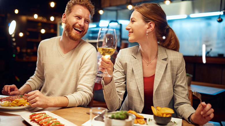 couple conversation on micro-date