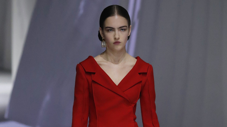 crystal dangling earring