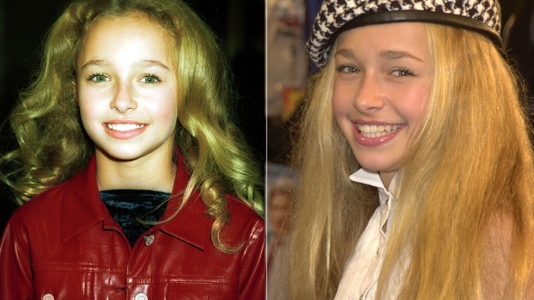 Hayden Panettiere in red leather