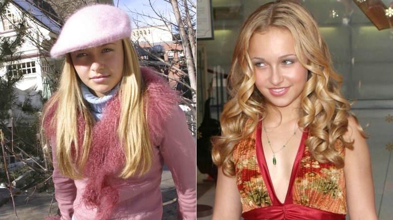 Hayden Panettiere in pink fur