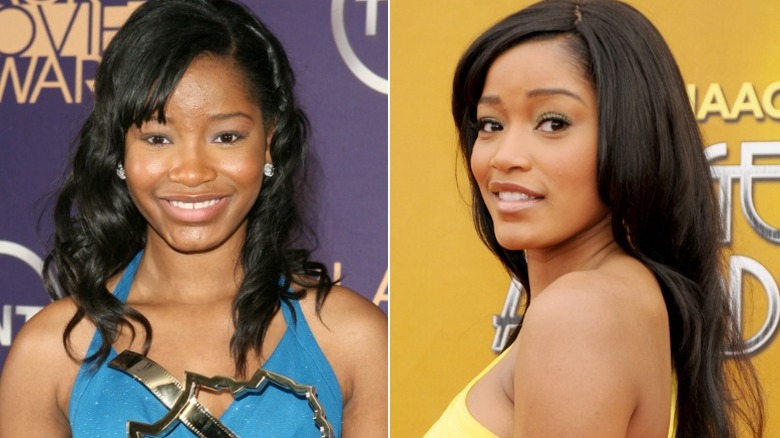 Keke Palmer at awards shows in 2006 and 2010