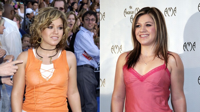 Kelly Clarkson blond highlights