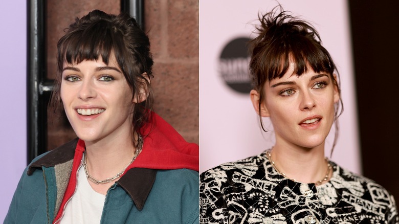 Kristen Stewart with choppy bangs