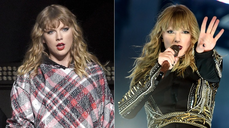 Taylor Swift messy wavy hair