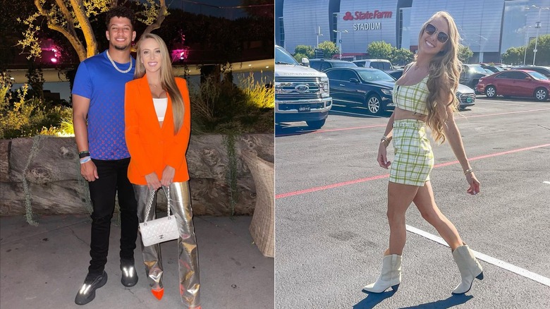 Brittany Mahomes sports colorful fashion