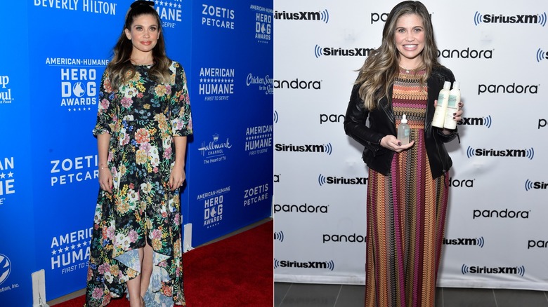 Danielle Fishel at red carpet events in 2018 and 2019