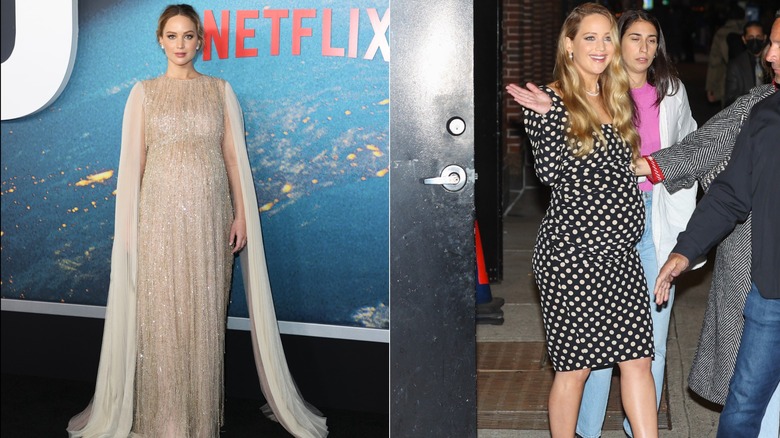 Jennifer Lawrence pregnancy fashion