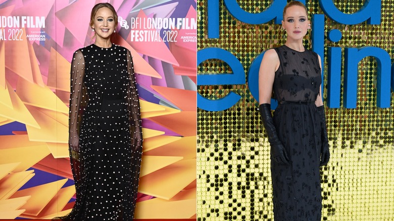 Jennifer Lawrence sheer dresses