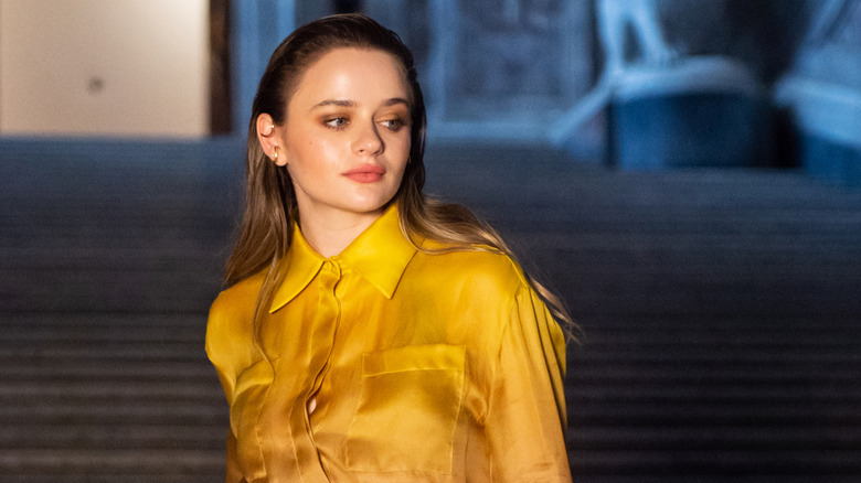 Joey King in yellow outfit