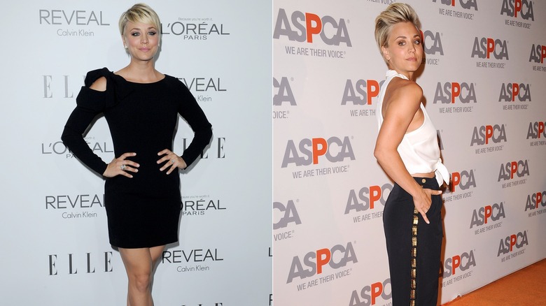 Kaley Cuoco in edgy fashion