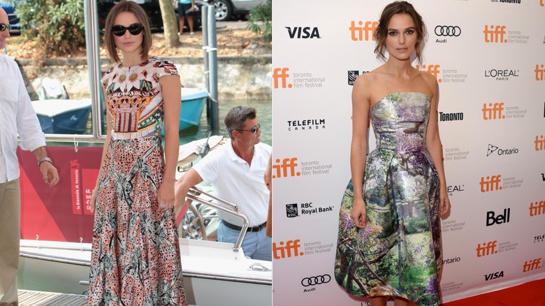 Keira Knightley at film festivals in 2011 and 2013.