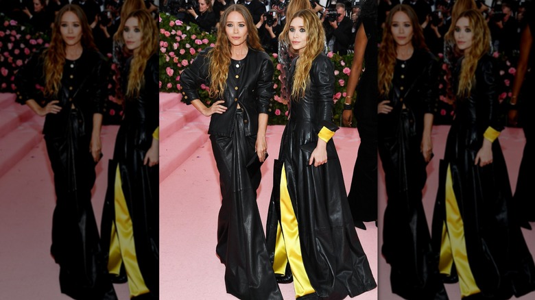 Olsen twins in leather