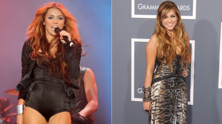 Miley Cyrus with long hair