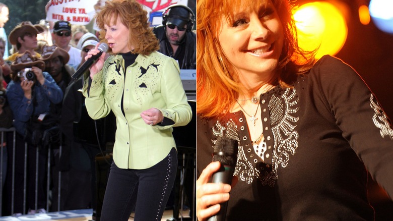 close up of reba smiling