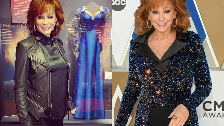 Reba in black outfits