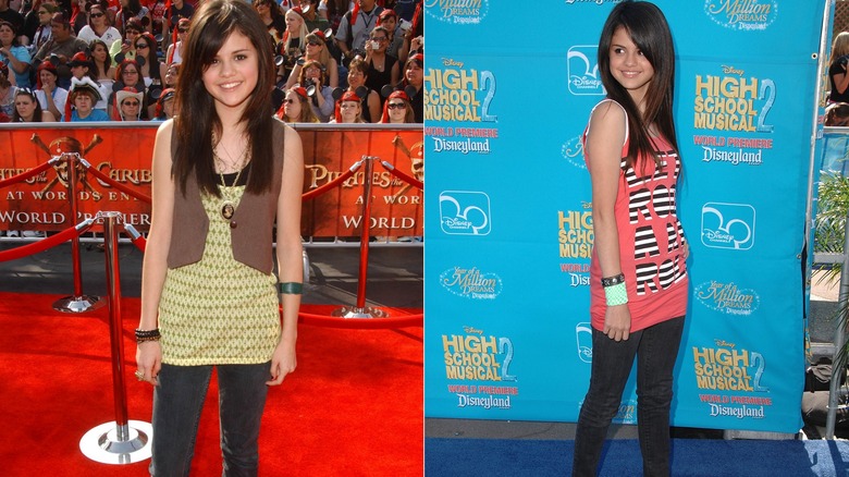 Selena Gomez as a teen in the late 2000s