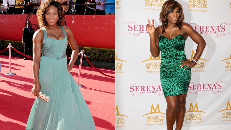 Serena Williams in the late 2000s and early 2010s on the red carpet