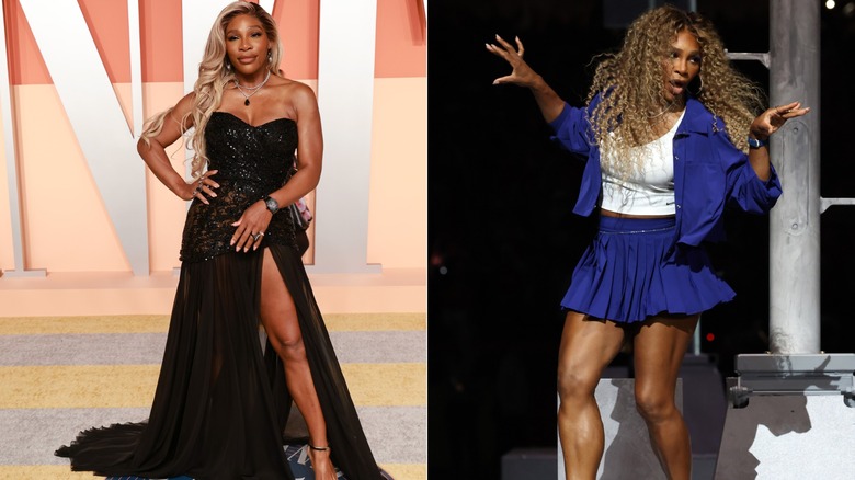 Serena Williams' fashion in 2025, on the red carpet and on stage at the Super Bowl