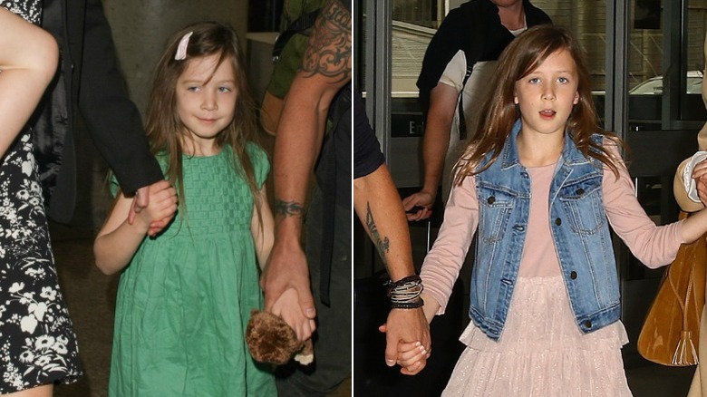 Sunday Rose Kidman-Urban travels with her family as a child