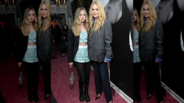 Sunday Rose Kidman-Urban and mom Nicole Kidman at an event