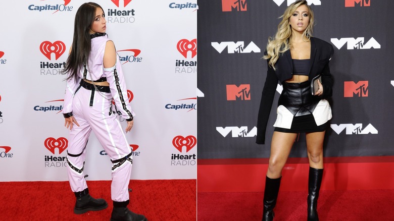 Tate McRae on red carpet events in 2021.