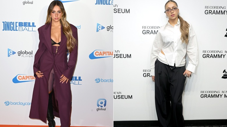 Tate McRae on red carpet events in 2023.