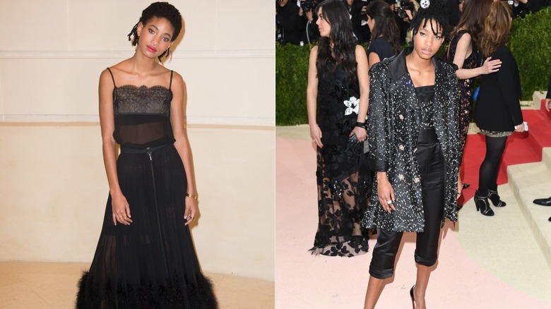 Willow Smith wearing black fashion in 2016.
