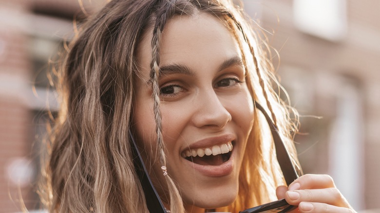 Face-framing baby braids