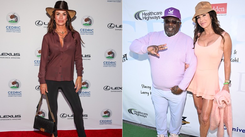 Debbe Dunning walking red carpets in simple but effective outfits