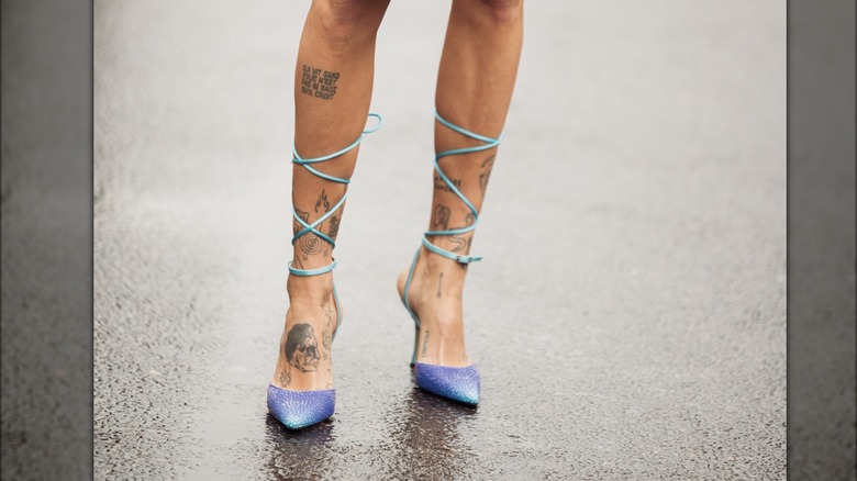 Periwinkle high heels