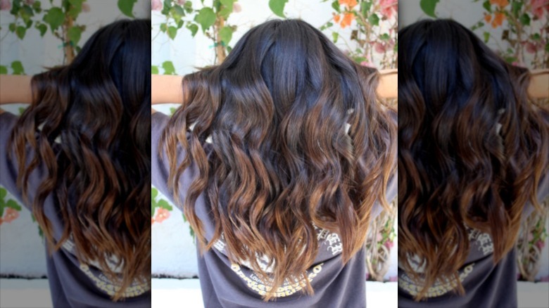 woman showcasing dyed hair