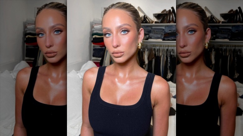 woman with white under-eye eyeliner