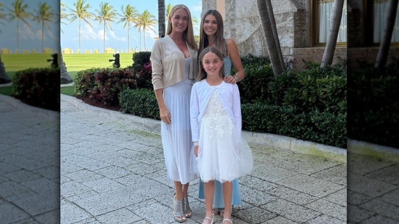 Vanessa Trump with two of her children at a wedding
