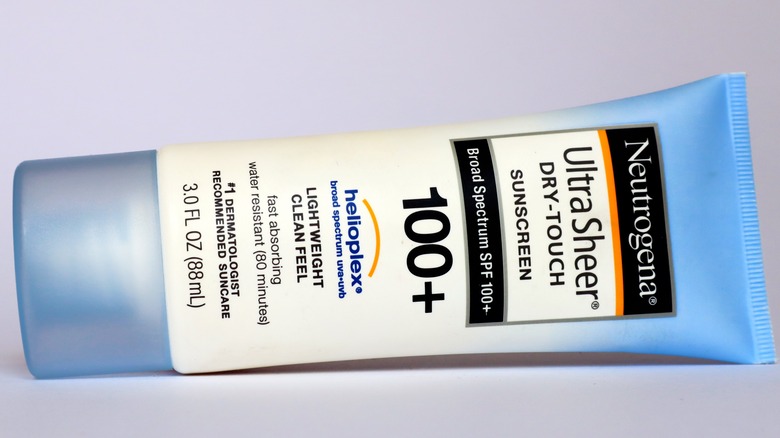 Neutrogena sunscreen with broad spectrum protection