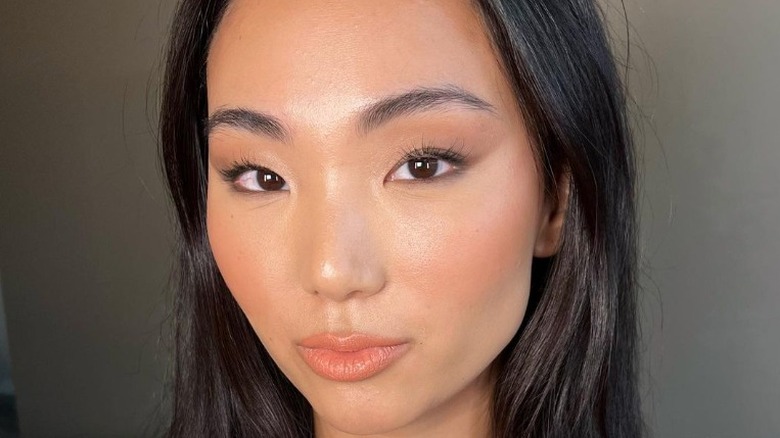 dewy skin makeup look