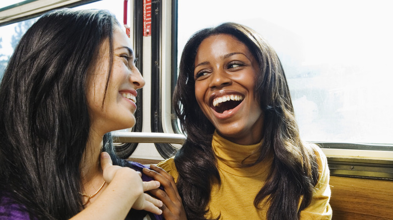 female friends laughing