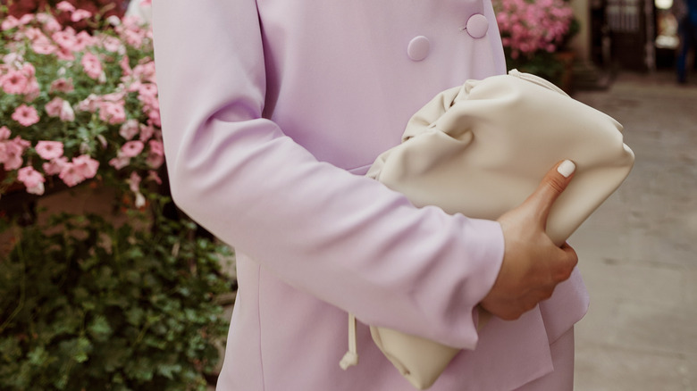 Woman with a handbag