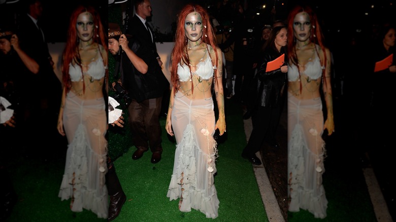 Halsey dressed as sea siren