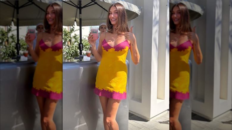 Hailey Bieber at Coachella in 2026