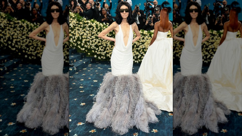 Vera Wang wearing a white dress at the 2025 Met Gala