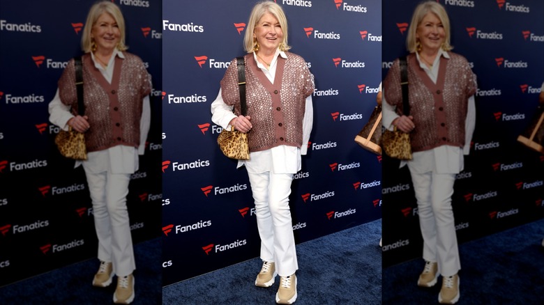 Martha Stewart at a 2025 Super Bowl party