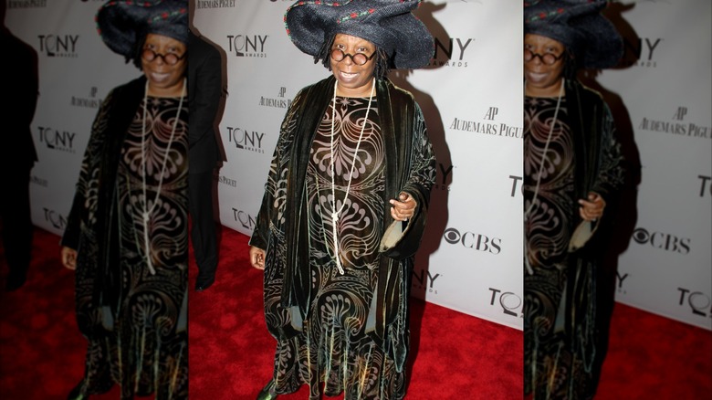 Whoopi Goldberg in a big straw hat 2011