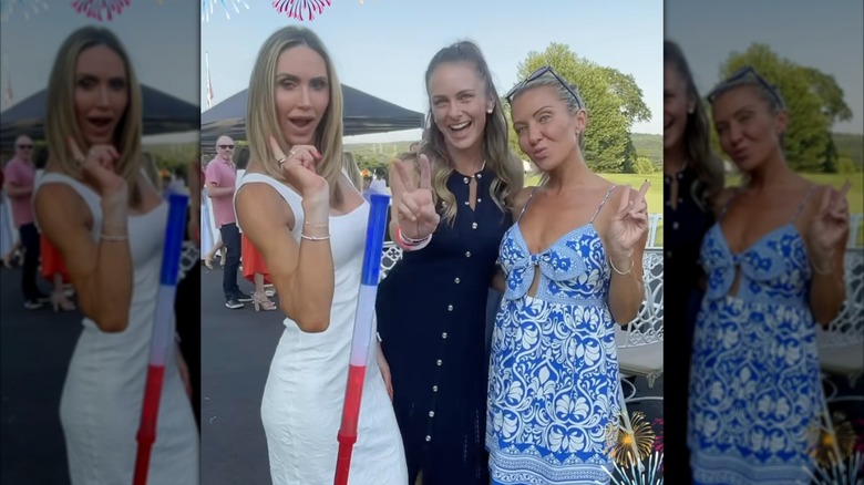 Lara Trump celebrates the fourth of July with Shanna Cain and Tyler Laufer