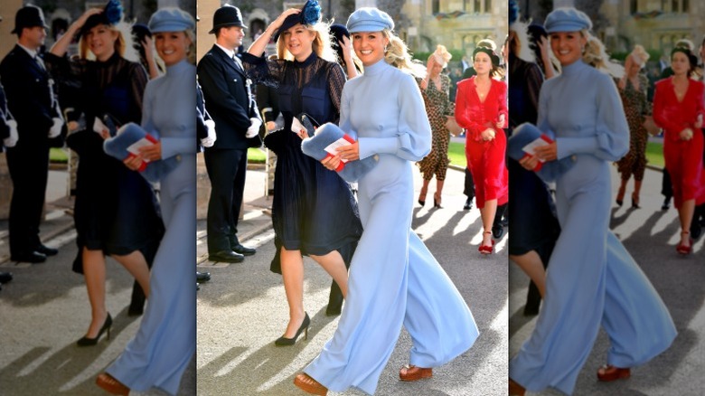 Lady Melissa Jane Trafelet arrives at Princess Eugenie's wedding