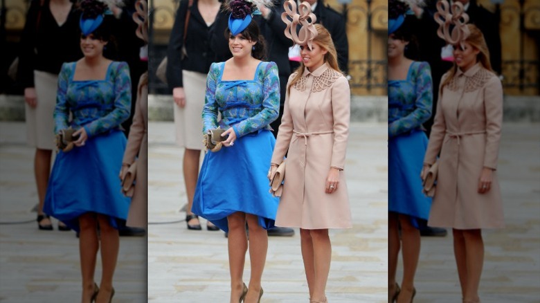 Princesses Eugenie and Beatrice at Will and Kate's wedding