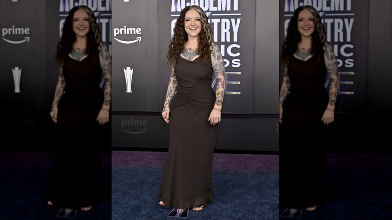 Ashley McBryde on the 2026 Academy of Country Music Awards red carpet.