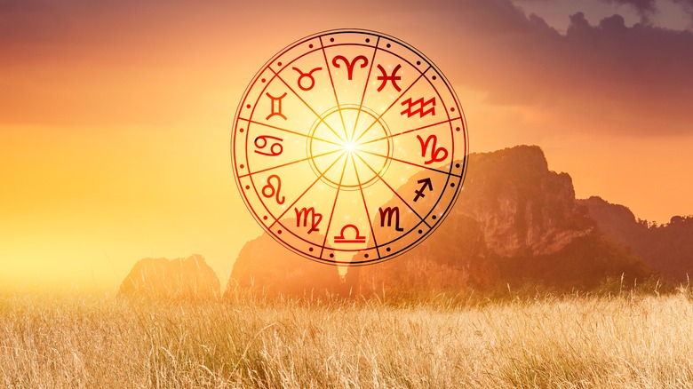 Zodiac wheel illustration