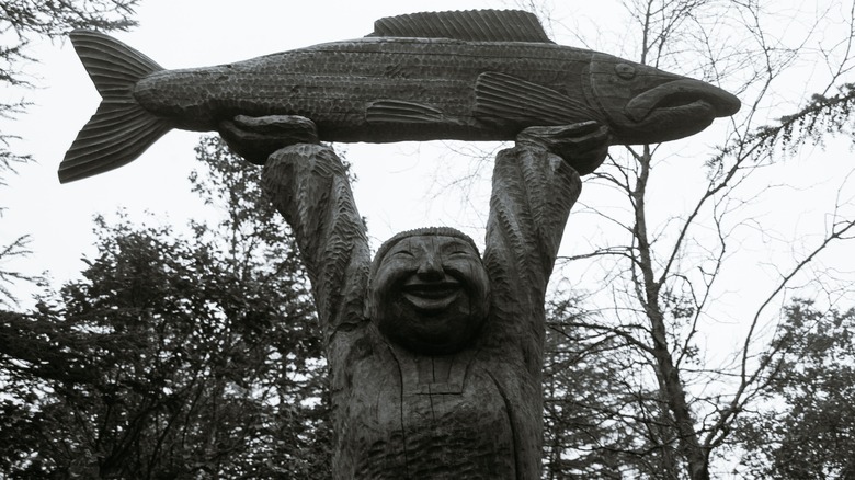 Fish statue